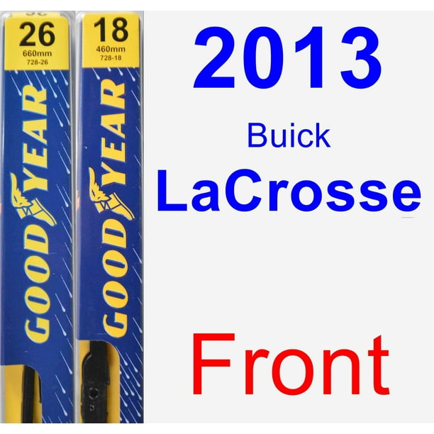 2013 Buick Lacrosse Wiper Blade Set Kit Front 2 Blades Premium Walmart Com Walmart Com