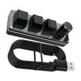 thumbnail image 3 of Wisewang Mini Mechanical Keyboard 3 Key With Knob USB Wired RGB Keyboard Efficient Control For Media Gaming And Tasks black Cable length 1M, 3 of 5