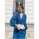 thumbnail image 4 of Vestido largo de mujer Vestidos largos de manga larga con escote en V Novedades en vestidos de otoño e invierno 2024 Vestidos de fiesta de noche para mujer, 4 of 5