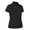 Black/Charcoal, variant on Monterey Club Women's Heather Mixed Tailored Collar Golf Polo Shirt #2694