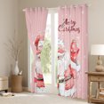 thumbnail image 3 of Castle Fairy Teens Children Cute Santa Claus Black Out Curtains,Xmas Snowflake Curtains Pack Of 2 (42X63 Each),Pink Red White Bedroom Curtains,Ultra Soft Home Decor, 3 of 6