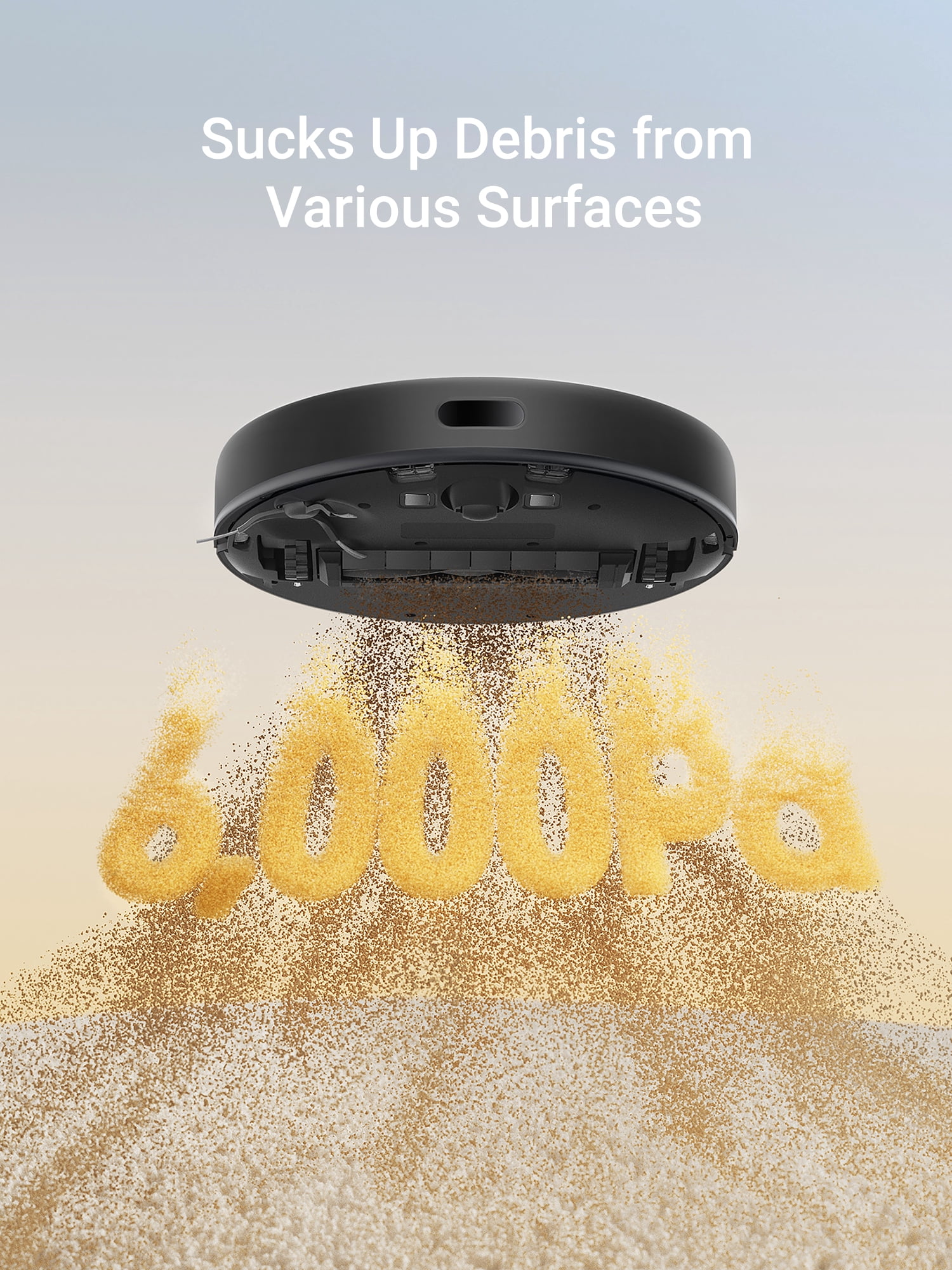 Dreame 2-in-1 Robot Vacuum and Mop, LDS Navigation, 6000Pa Strong Suction Power, 240mins Runtime,570 ml Dust Box, WiFi, APP, Voice Control, D9 Max Gen2