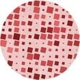 thumbnail image 1 of Ahgly Company Machine Washable Indoor Round Transitional Light Red Pink Area Rugs, 8' Round, 1 of 7