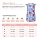 thumbnail image 3 of Fotbe coffee love cup winter Vestido de Dormir para Niñas de 3 a 10 Años, Mangas Cortas, Estilo Princesa, Pijama Camisón con Mangas Voladas-XX-Large, 3 of 6