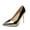 Gold, variant on JikouIivo Women's Sexy Pointed Toe Soild Patent Leather High Heels Lady Wedding Dress Pumps Shoes Women Shoes Christmas