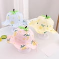 thumbnail image 3 of Eleanos Baby Sun Hat Wide Brim Bucket Hats Outdoor Summer Hat for Toddler Infant Girls Pineapple Print Bow Breathable Hat, 3 of 3