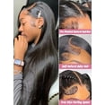 thumbnail image 4 of 34 Inch Bone Straight 13x4 Lace Front Human Hair Wigs For Women Brazilian 360 Transparent Human Hair Lace Frontal Wig, 4 of 6