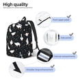 thumbnail image 3 of Easygdp Fashionable Goose for Durable Canvas Laptop Backpack - Adjustable Shoulder Strap, Large Capacity, Fits 15-17in Laptops, for School, Work, Travel-Medium, 3 of 5