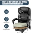 thumbnail image 4 of 400lbs Big and Tall Executive Leather Office Chair with footrest Heavy Duty, Reclining, and Stylish Computer Desk Chair, 4 of 9