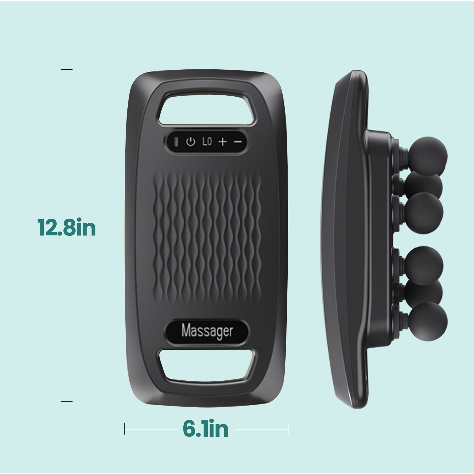 HMMSYLVA Muscle Massage Gun 10 Heads for Pain Relief Deep Tissue with LED Screen, Massage Gun Deep Tissue with 9 Modes for Back, Neck, Legs, Shoulders, Feet, Grey