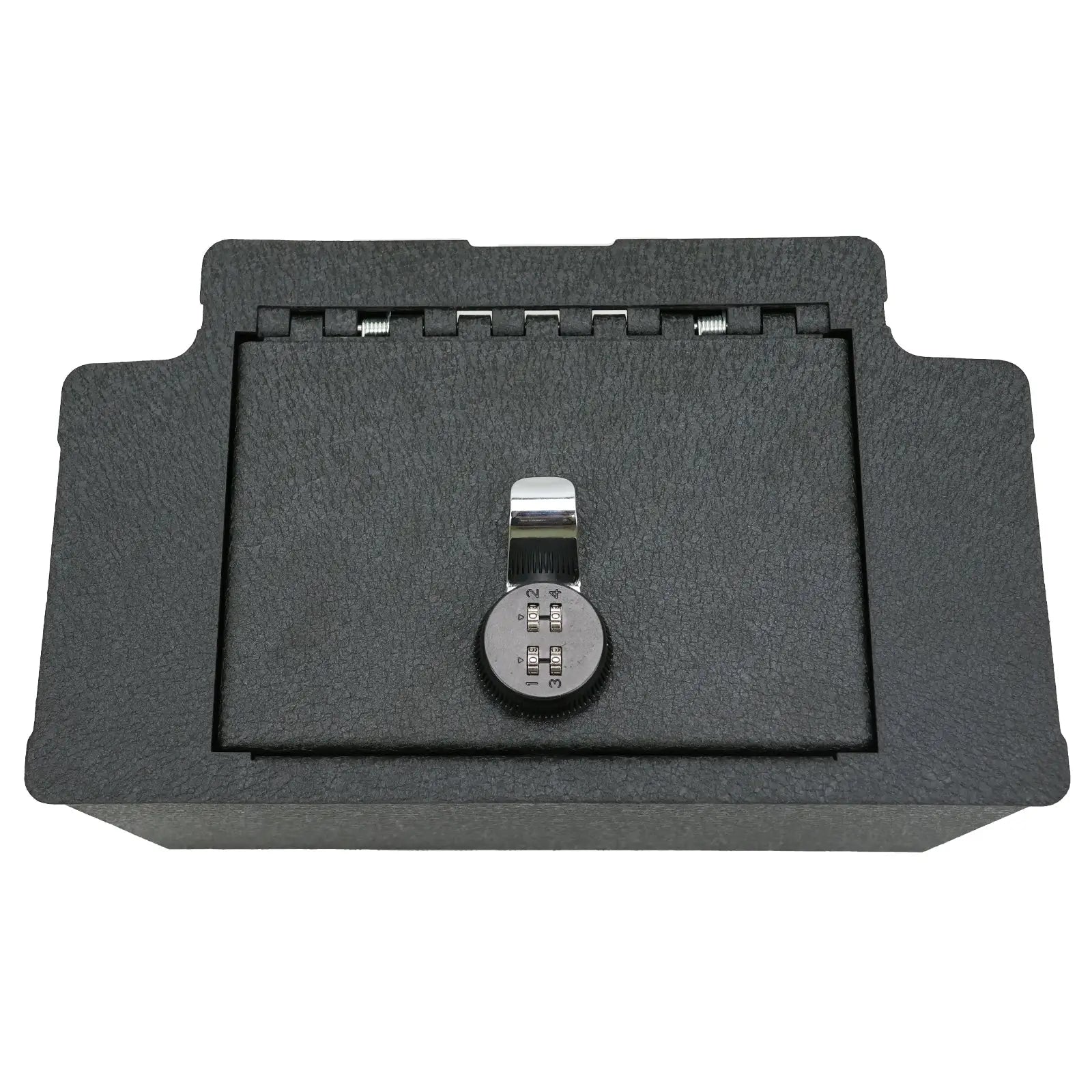 Center Console Gun Safe Vault - WASAI Premium In-vehicle Console Lock Box Compatible with Chevy Silverado 1500/GMC Sierra 1500 2023-2025, with Heavy Gauge Steel, 4 Digit Combination Lock.