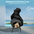 thumbnail image 4 of Chiminea Housse pour Patio Extérieur, Housse de Foyer Chiminea Robuste avec Tissu Oxford Résistant aux Intempéries, Cordon de Serrage Ajustable, Ourlet Élastique, 24 x 48 Pouces, 4 of 6