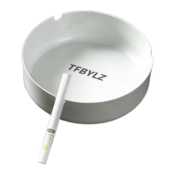 TFBYLZ Ashtrays, 1 Pack Sublimation Blank White Ceramic Ashtrays for Cigarettes
