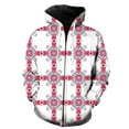 thumbnail image 1 of Sudadera con capucha y cremallera para hombre, estilo retro étnico exótico, estilo Harajuku, divertida, moda urbana, genial, con estampado 3D, unisex, informal, de gran tamaño, 1 of 6