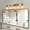 Brushed Nickel+5-Lights, variant on Hi-LIGHTS,Modern 5-Light Bathroom Vanity Light Fixture with Clear Glass Shades & Brushed Nickel Finish,Perfect for Bathroom,Dressing room,Living Room,Bedroom(Brushed Nickel)