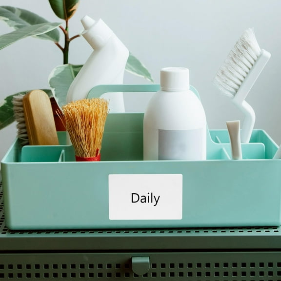 Hytrove 100Pcs White Label Stickers for Writing on Envelopes and Packages