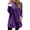 Purple, variant on Long Sleeve Sweatshirt Skirt for Women Lined Crew Neck Solid Tops 2025 Fall Fashion Clothes Winter Pullover with Pockets Loungewear Tops (Black, L)