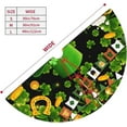 thumbnail image 5 of St Patrick''s Day Tree Skirt Xmas Tree Mat Halloween Christmas Tree Ornaments Decorations Holiday Party Indoor Outdoor 30", 5 of 6