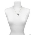 thumbnail image 2 of Delight Jewelry Silver-tone Peace with AB Crystal and Dove - Silvertone Senior Class of 2026 Dome Necklace, 18", 2 of 5
