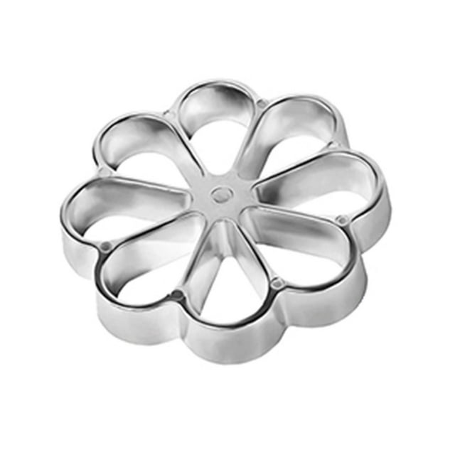 Rosette Iron Maker with Handle Hollow Aluminum Alloy High Efficient Waffle Timbale Mold Kitchen Tools
