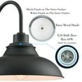 thumbnail image 3 of Black Outdoor Wall Light Fixture Barn Style Outdoor Wall Sconce with Gooseneck Arm, 3 of 6