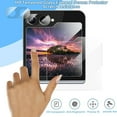 thumbnail image 4 of Dteck for Samsung Galaxy Z Flip 5 Case with Small Screen Protector & Camera Lens Protector, Anti-Yellowing Crystal Clear Shockproof Phone Case for Samsung Galaxy Z Flip5 5G, Transparent, 4 of 5