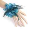 thumbnail image 3 of Broche de s para el pelo, alfiler, de flores, decoración para el cabello, muñequera, fiesta de boda, nuevo Zulema Broche de cuentas de plumas, 3 of 8