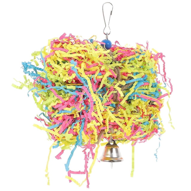 Bop It Toy Parrort Shredding Toy Parrots Hanging Chewtoys Parrot Chewing Toy Bird Shredder Toys