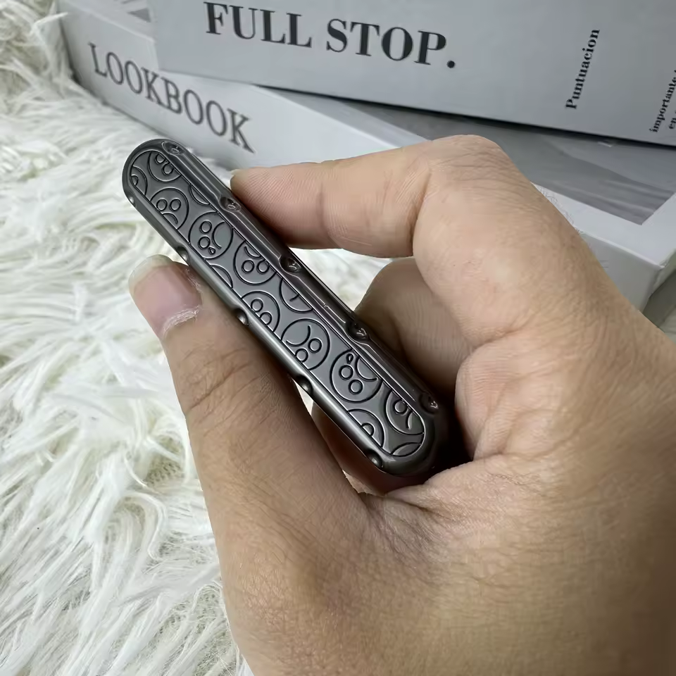 Fidget Slider Push Fried Stick PPB Desk Toy Adult Decompression Metal EDC Metal ADHD Leisure Tactile CoinsGifts