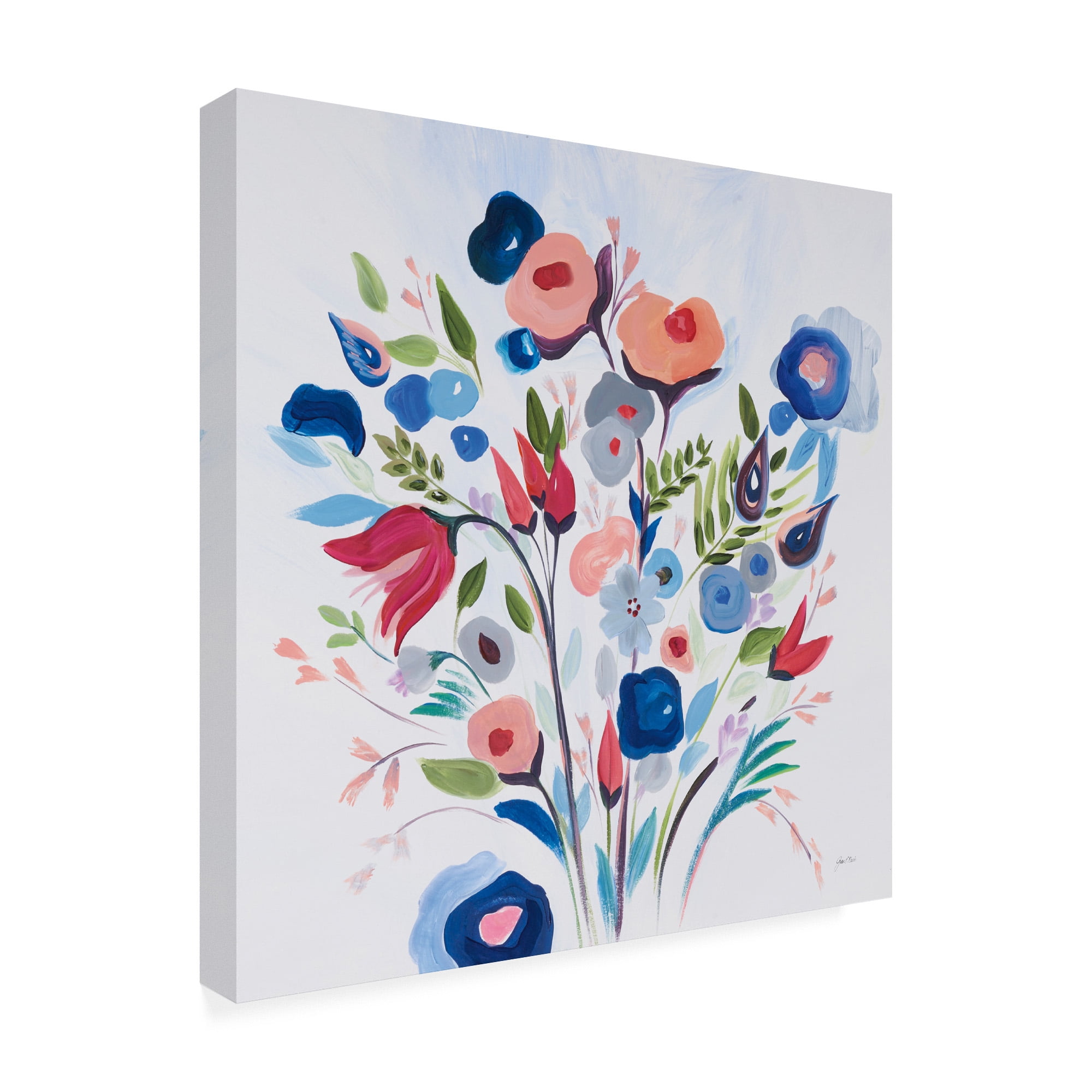 Trademark Fine Art 'You Make Me Happy' Canvas Art by Joan E. Davis