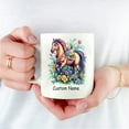 thumbnail image 4 of Cute Horse Coffee Mug – Customizable Gift for Horse Lovers, Parents, Kids, Friends – Personalized Ceramic Cup 11oz 15oz – Great for Equine Enthusiasts, 4 of 6