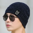 thumbnail image 3 of Winter Warm Hat Super Soft High Elastic Ultra Thick Solid Color Cold Weather Cozy Thermal Hat, 3 of 8