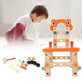 thumbnail image 4 of Child DIY Assemble Simulated Repair Tools Screw Nut Early Educational Chair ToyOrange, 4 of 9