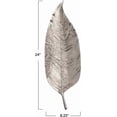 thumbnail image 2 of Aluminum Leaf Shaped Tray with Silver Finish, 2 of 5