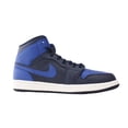 thumbnail image 3 of Mens Air Jordan 1 Mid Obsidian Game Royal Summit White 554724-412, 3 of 5
