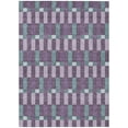 thumbnail image 2 of Addison Rugs Chantille Indoor/Outdoor Transitional Geometric Plum Machine Washable Rectangle Rug, 9' x 12', 2 of 8