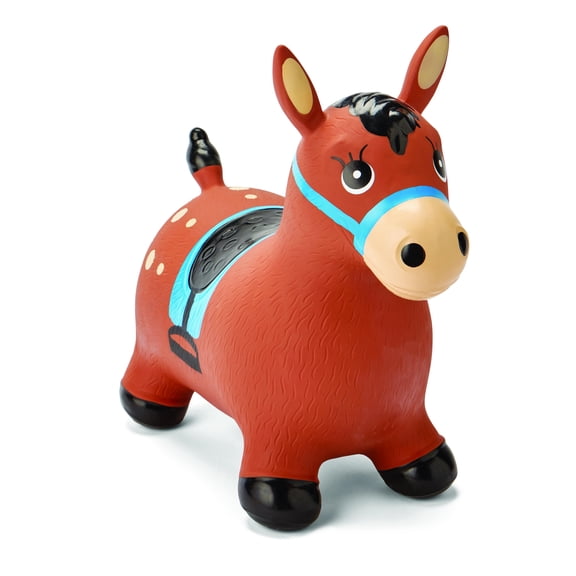 Kidoozie Gallop & Go Pony – Inflatable Ride-On Bouncer with Hand Pump – Ages 2 Years 
