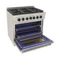 thumbnail image 5 of Kucht Professional 36" Stainless Steel Propane Gas Range w/Black Knob in Silver, 5 of 10