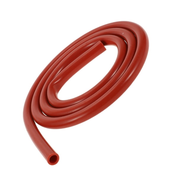 Unique Bargains 6Ft 3/8" 10mm ID 2mm Thickness Silicone Vacuum Hose for Air and Water Red