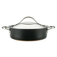 thumbnail image 2 of Anolon Nouvelle Copper Luxe 3 Piece Hard-Anodized Nonstick Pots and Pans Set, Onyx, 2 of 5