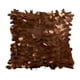 thumbnail image 2 of Funda de cojín de hojas tridimensionales - Satén poliéster 17,7x17,7 pulgadas - Cojín texturizado multicolor, sofá decorativo, salón, respaldo de hotel, tela suave, decoración moderna, 2 of 6