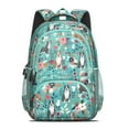 thumbnail image 2 of Pitbull Dog and Flower Floral Backpack for School,Cute School Bag,Schoolbag with Adjustable Shoulder Straps & Padded Back,16.9 Inch, 2 of 5