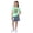 184Green360, variant on MEZZALL Child Girls Summer Outfit Sets Cute Rainbow Printed Short Sleeve Tops And Denim Skirt Casual Fashion Two Piece Toddler O-Neck Holiday Daily Clothes Sets