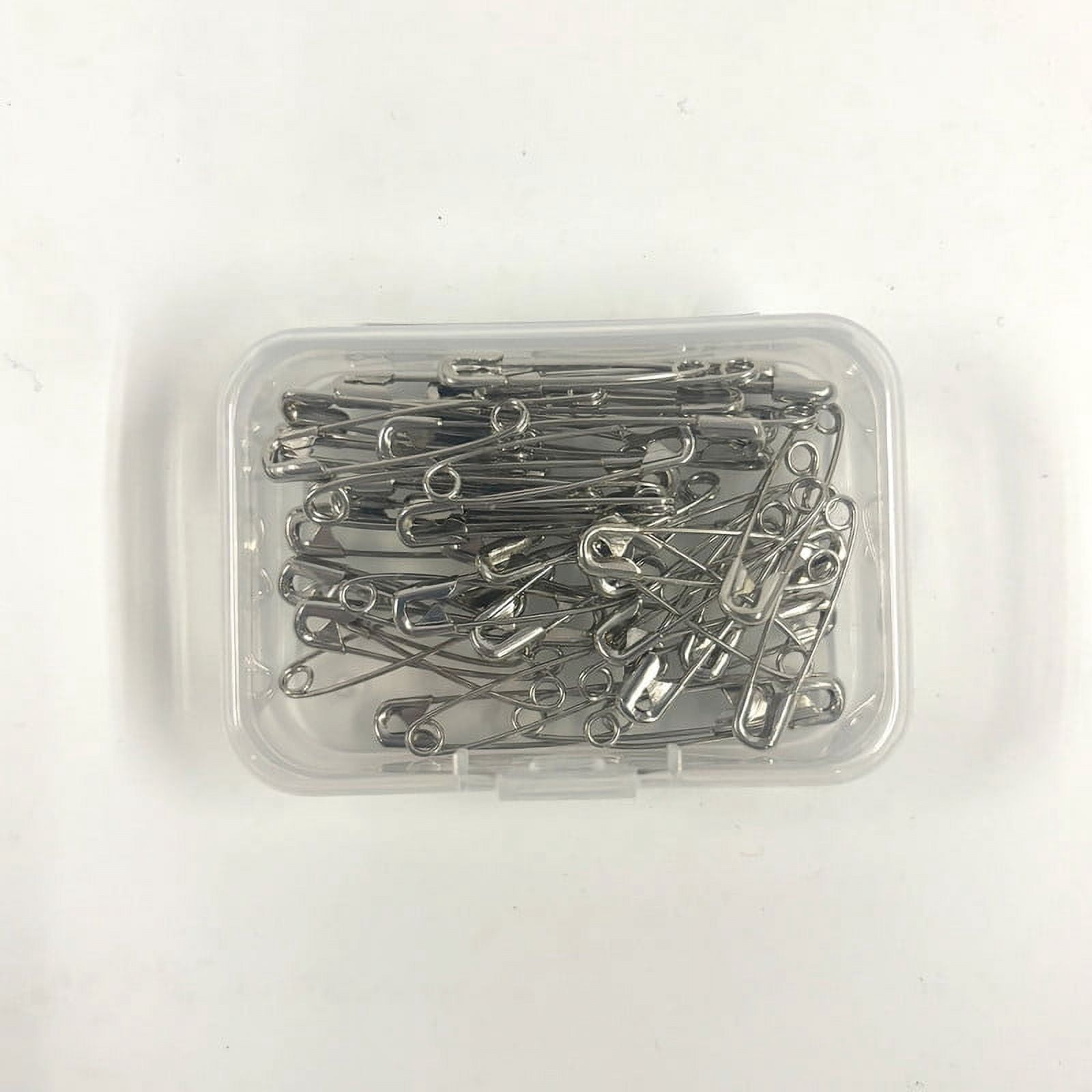 (6 pack) Hello Hobby Silver Safety Pins 50 Count with Assorted Size, Nickel-Plated Steel