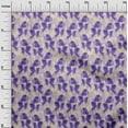 thumbnail image 3 of oneOone Cotton Jersey Purple Fabric Floral Dress Material Fabric Print Fabric By The Yard 58 Inch Wide, 3 of 5