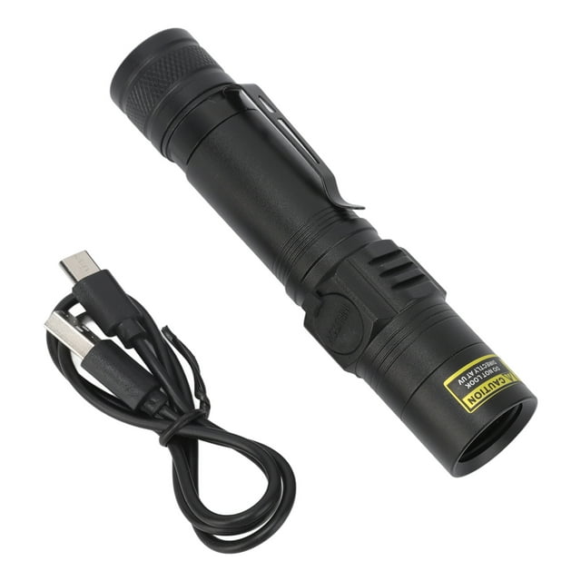Linterna LED de luz negra ultravioleta de 365 nm, recargable, de bajo consumo, portátil, detector de luz ultravioleta para encontrar escorpiones