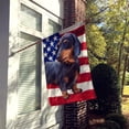 thumbnail image 2 of Dachshund Dog American Flag Flag Canvas House Size, 2 of 4