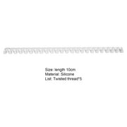 Yirtree 5Pcs Ring Rubber Size Adjuster for Lose Rings غير مرئية Ring Guard for Women Clear Plastic Wide Thin Band Resizing Ring Resize Make Ring أصغر