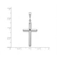 thumbnail image 3 of 14K White Gold Large Cross Pendant Necklace with Chain, 3 of 4