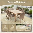 thumbnail image 6 of SIXHOME Outdoor Rug 9'x12' Waterproof Reversible Patio Rug Boho Geometric Indoor Outdoor Rugs Lightweight Plastic Straw Ourdoor Carpet for RV Camping Deck Balcony Modern Porch Decor Beige, 6 of 7